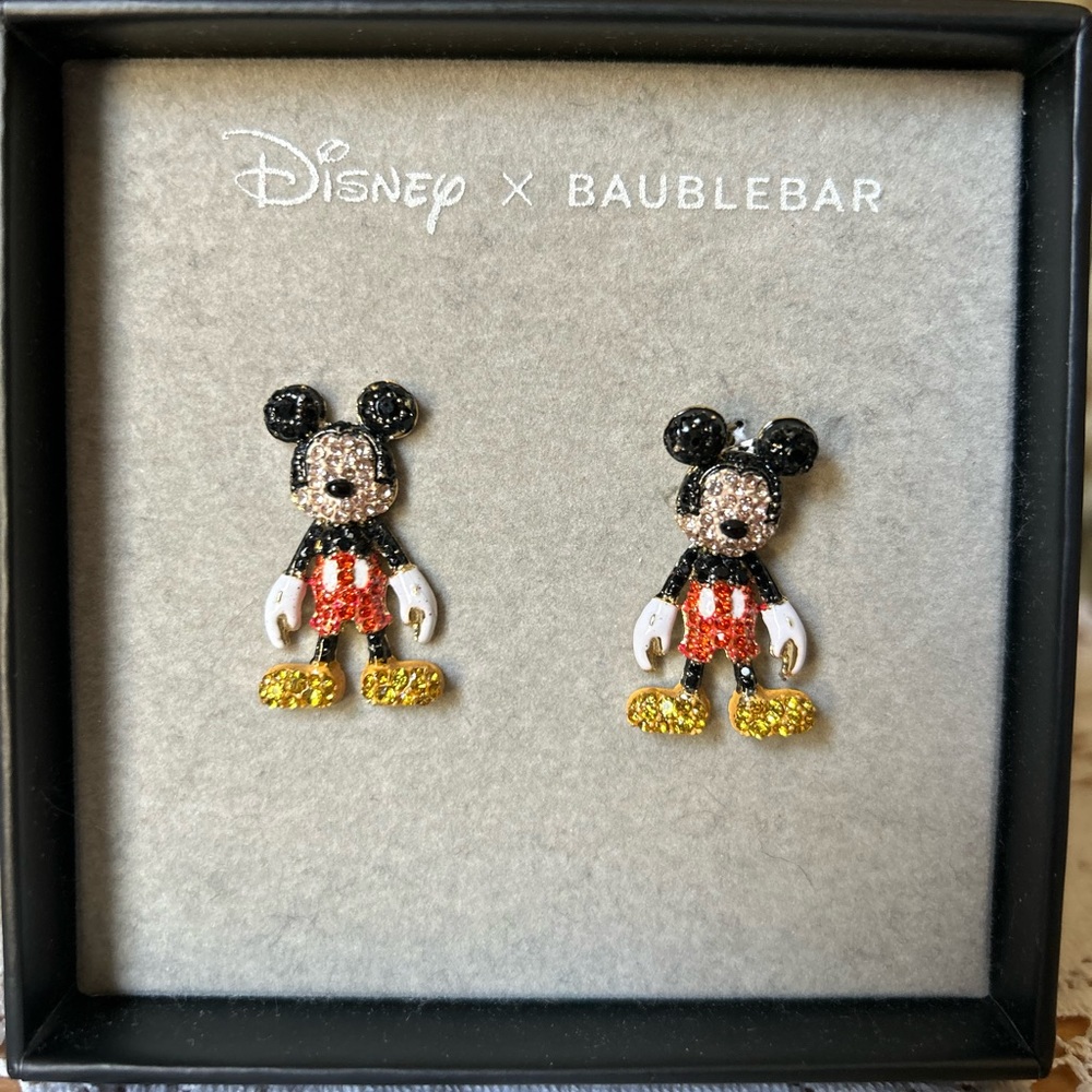 Mickey Mouse pierced earrings by Disney Baublebar.
